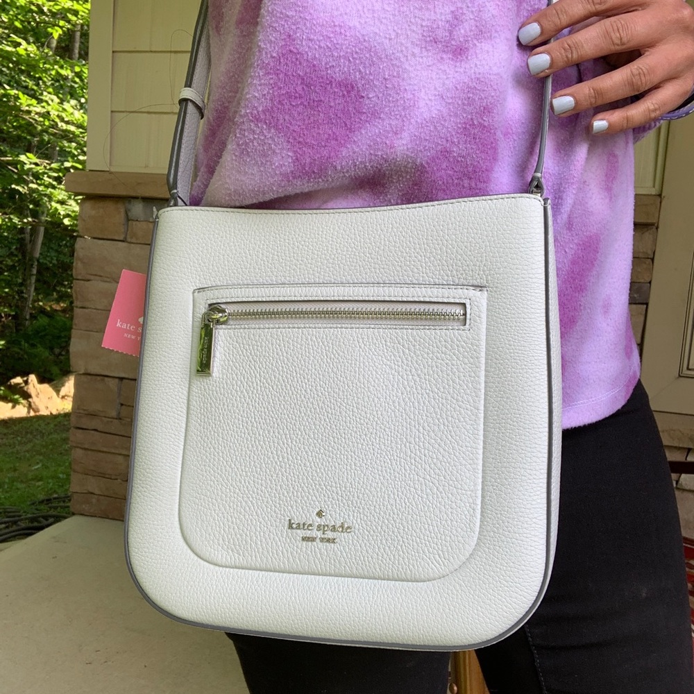 Authentic Kate spade pebbled Leather top zip Crosb - Picture 2 of 9